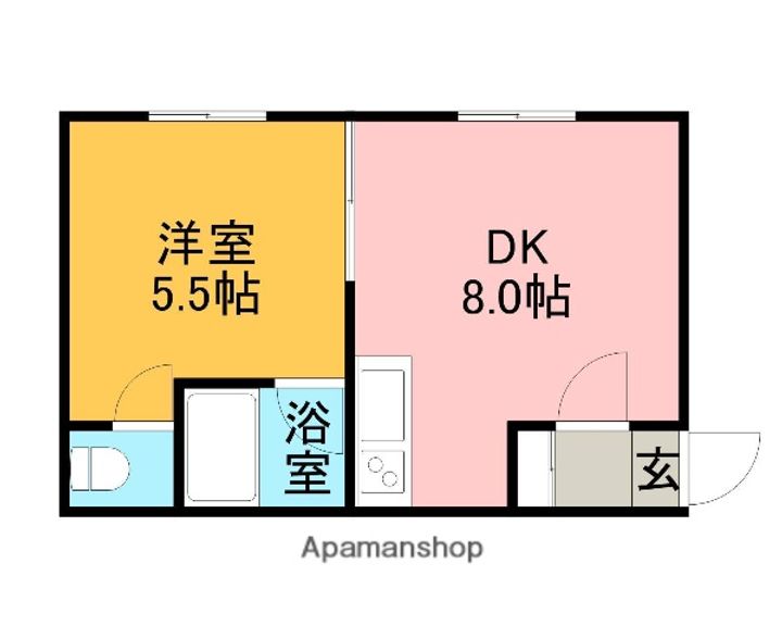 北海道札幌市西区山の手三条6丁目の賃貸アパートの間取り