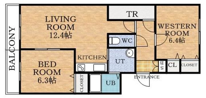 アメニティ発寒403の間取り