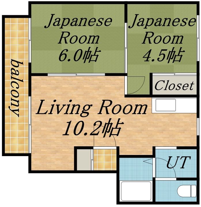 ハイツジョルジュ202の間取り
