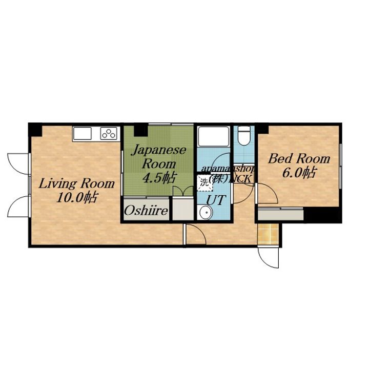 越智ビル202の間取り