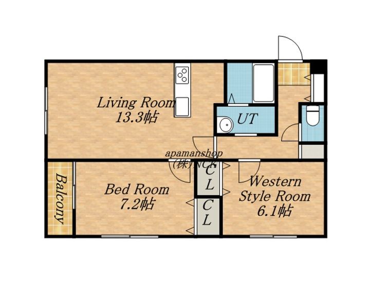 AC手稲壱番館301の間取り