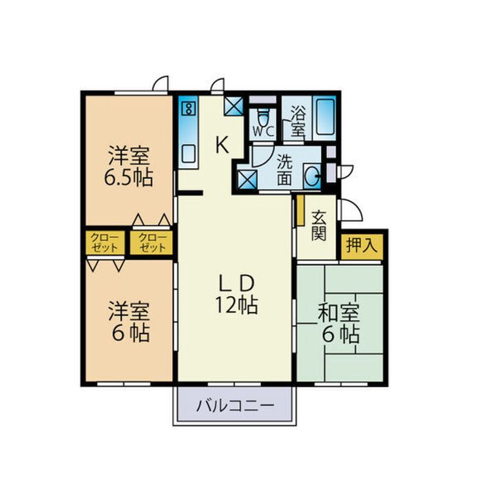 グローバルヒル手稲301の間取り