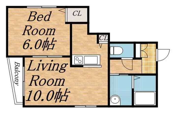 北海道札幌市西区八軒二条西2丁目の賃貸マンションの間取り