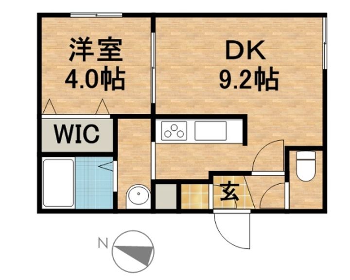 blanc南円山の間取り