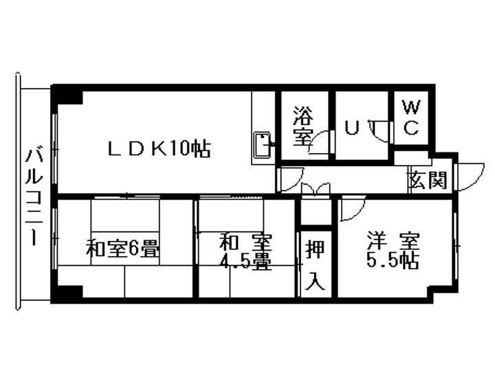 ドミ16中島公園406の間取り
