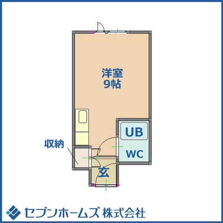 全国ビルニューオリンピア1013の間取り
