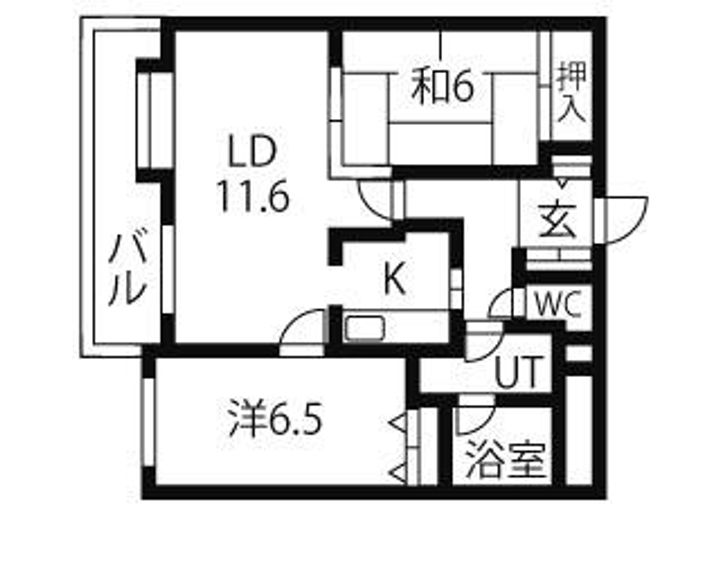 MANSION KURODA南8条の間取り