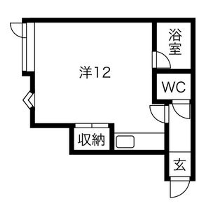 ローヤルハイツ南5条203の間取り