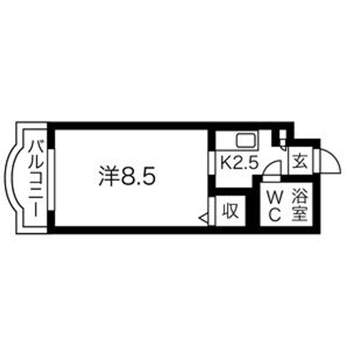 グランメール南14条403の間取り