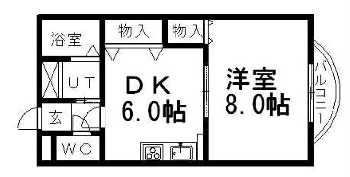 MAJESTIC水車町202の間取り