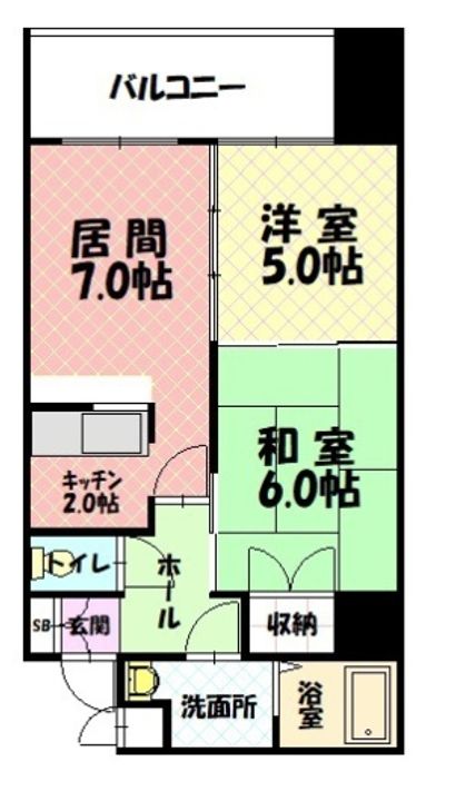 ノルテ1条通の間取り