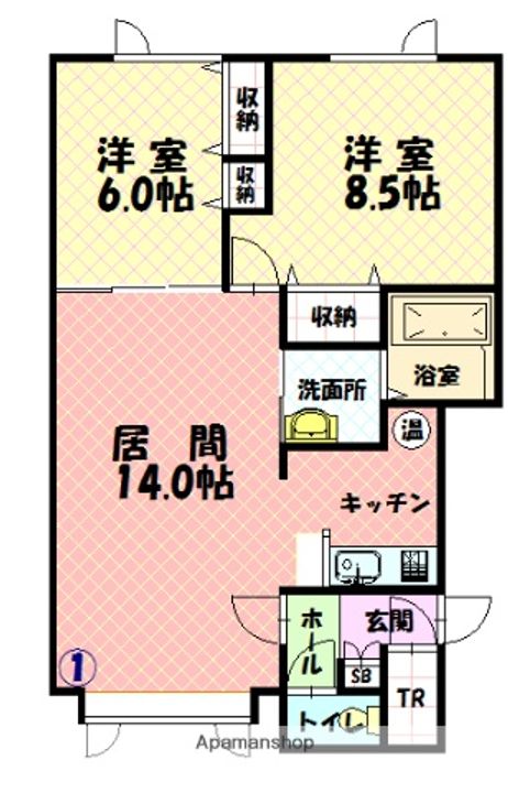 花夢Ⅰの間取り