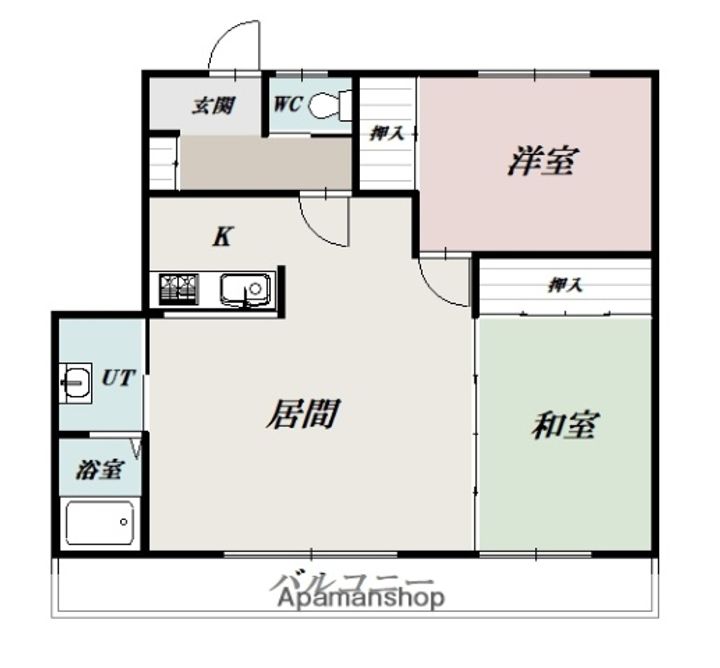 壱番館Bの間取り