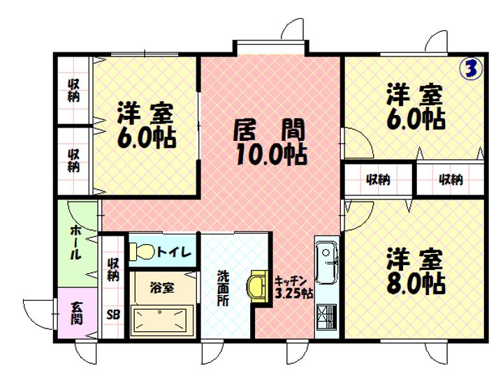 PETIT PREAIRIEⅡ203の間取り