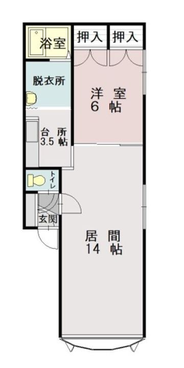エミール豊岡の間取り