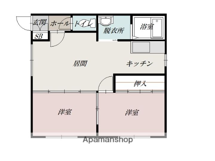 北海道旭川市豊岡十四条6丁目の賃貸アパートの間取り