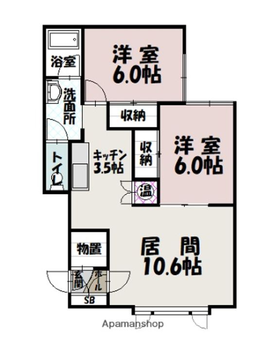 ベラーノ A棟の間取り