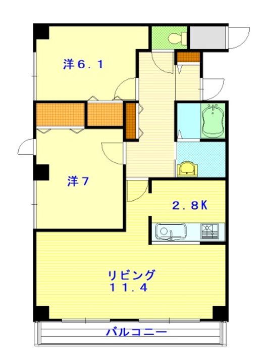 APITA KAMUI310の間取り