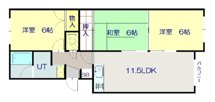 リバーサイドの間取り