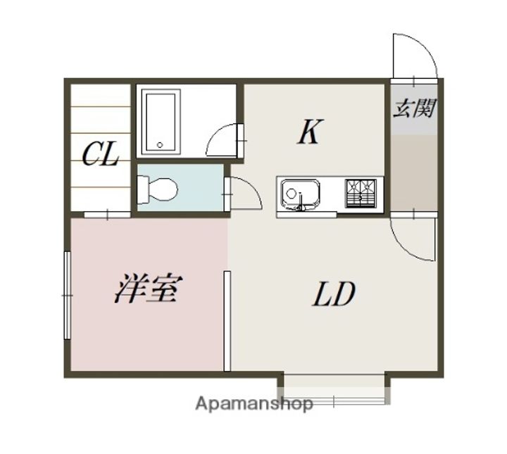 パールセント413の間取り