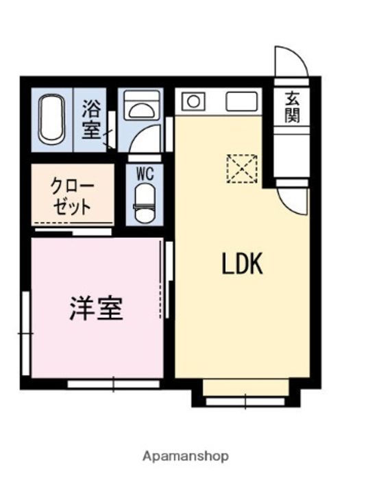 パールセント413の間取り