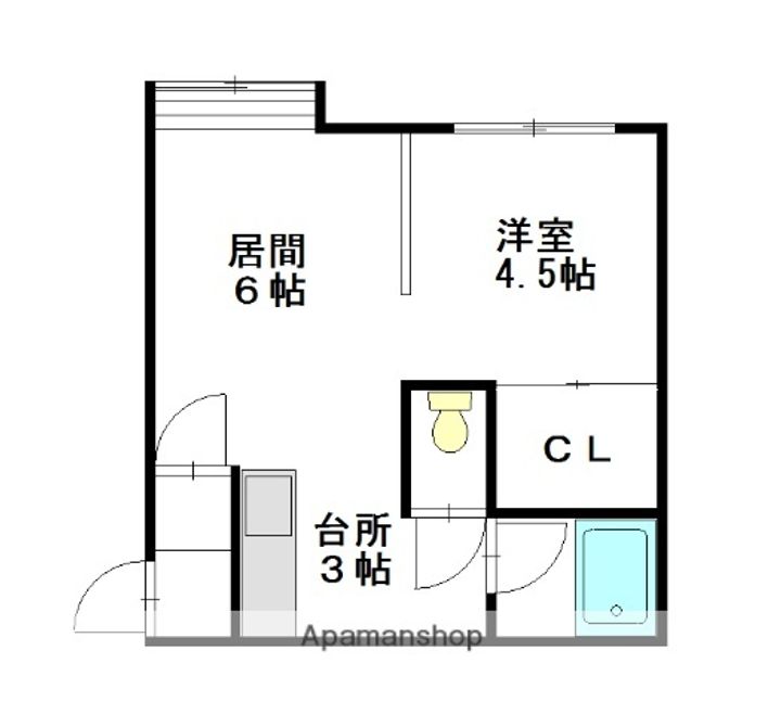 パールセント413の間取り