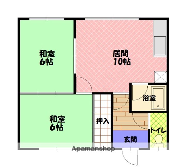 グリーンハイツ藤A棟の間取り