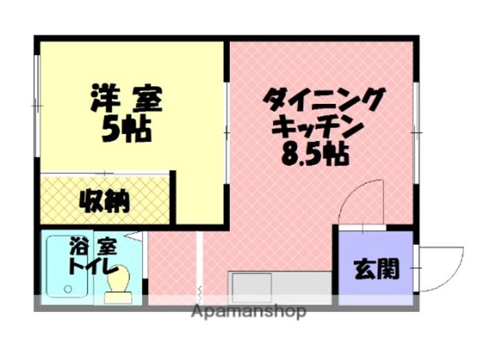 豊岡2.6コーポの間取り