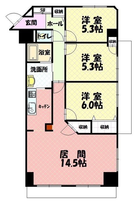 オークヒルズ2.6の間取り