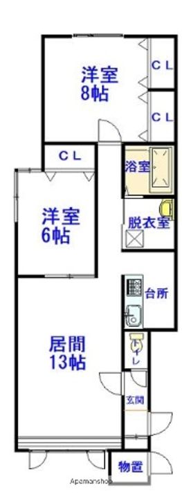 ノンノAの間取り