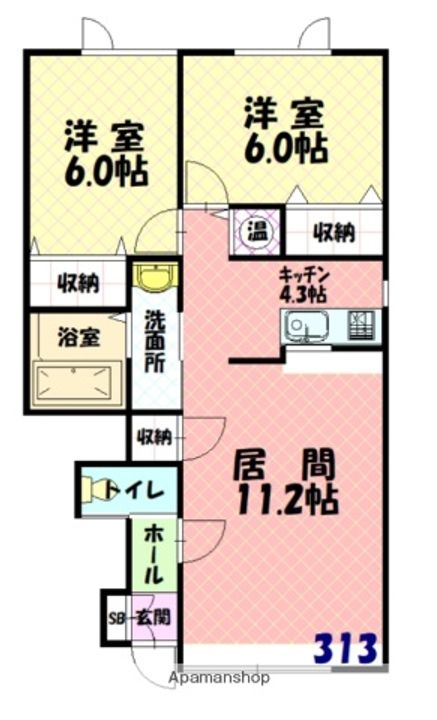 ラ・マトリスⅢの間取り