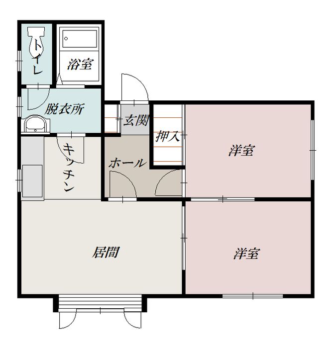 クレスト5.8A棟の間取り