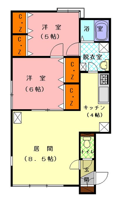 アスティ2.5の間取り