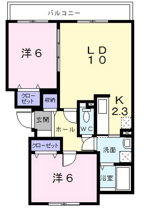 サニーイーストBの間取り