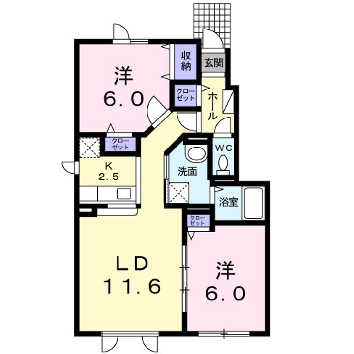 カームリーメムCの間取り