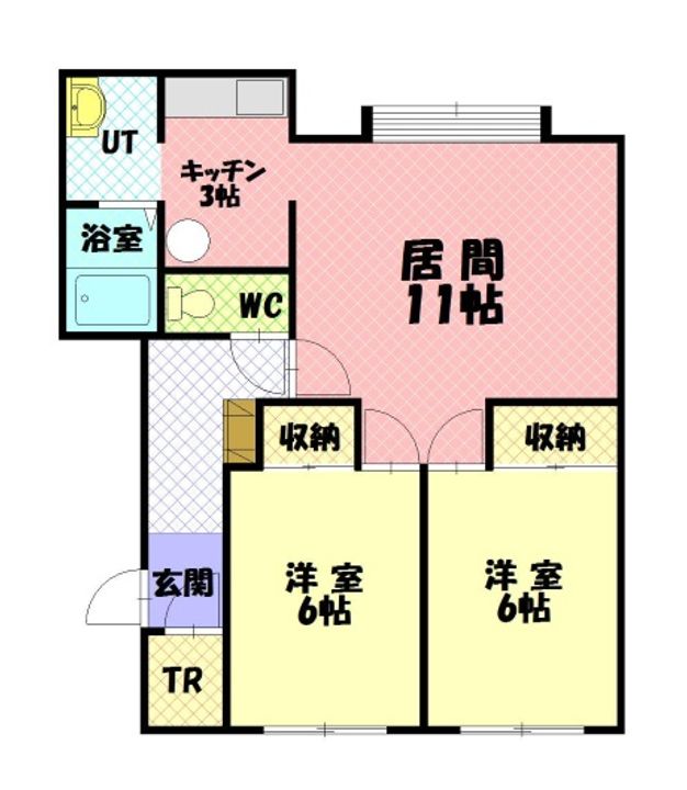 ライフカムイAの間取り