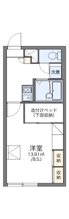 レオパレス白樺の間取り