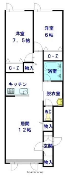 ソレイユDSⅠの間取り