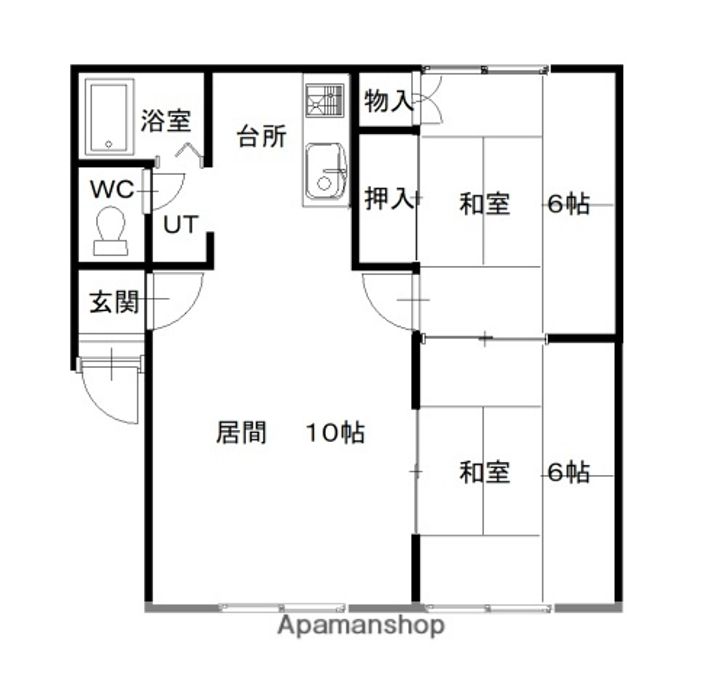 コーポタカの間取り