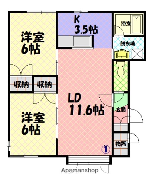 エルミBの間取り