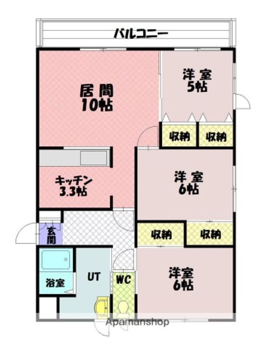 E−21サンヒルズAの間取り
