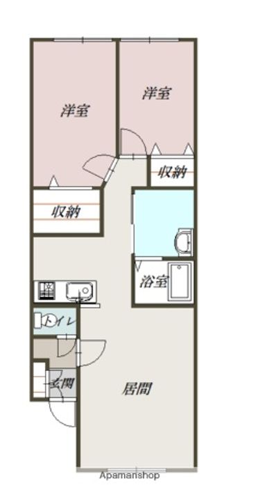 ATEENA永山の間取り