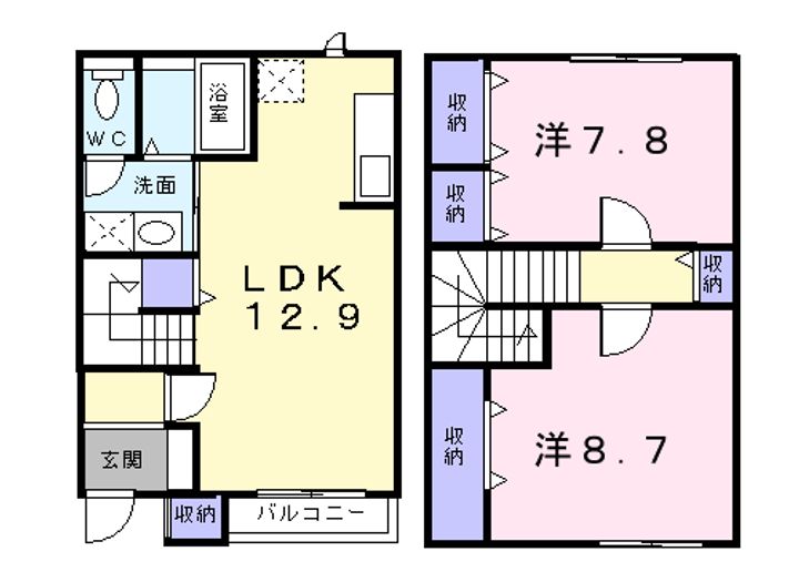 アニメートBの間取り