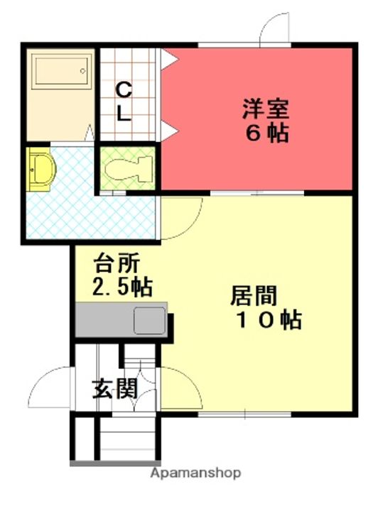 カラールA202の間取り