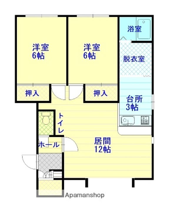 アポロ21 B棟の間取り