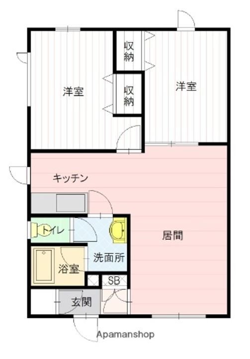 みどりハイツ−16の間取り
