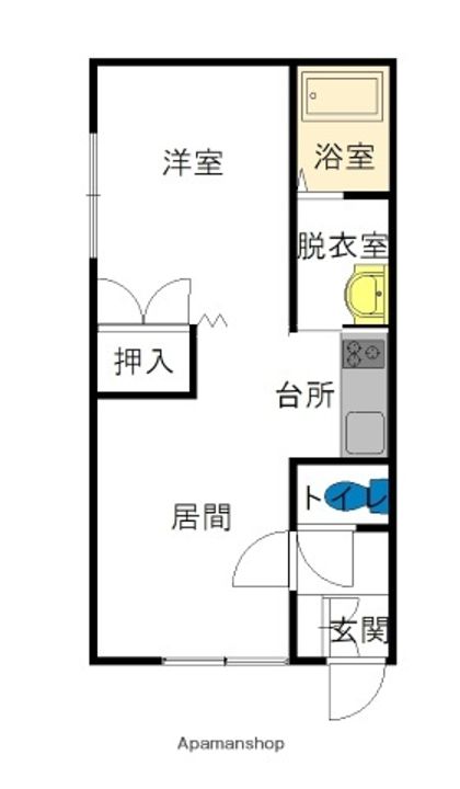 フロムK Bの間取り