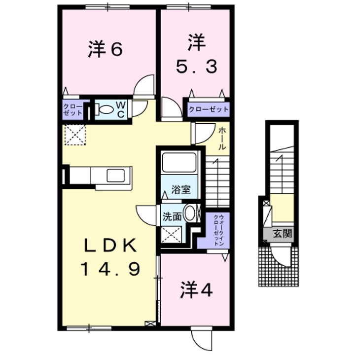 アポロの間取り
