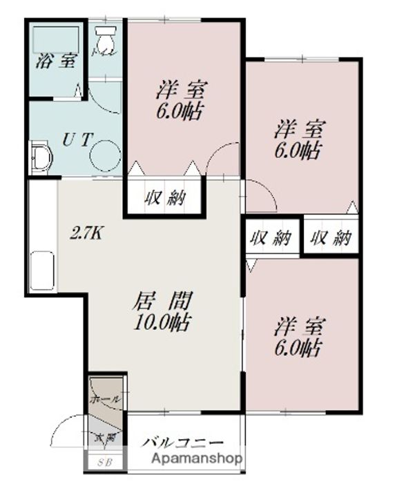 リバーサイド217の間取り