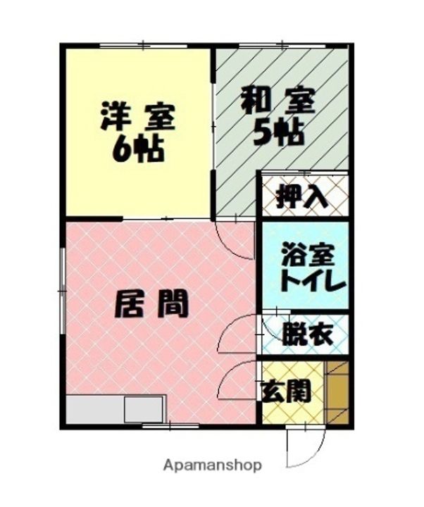 8・22コーポM B棟の間取り